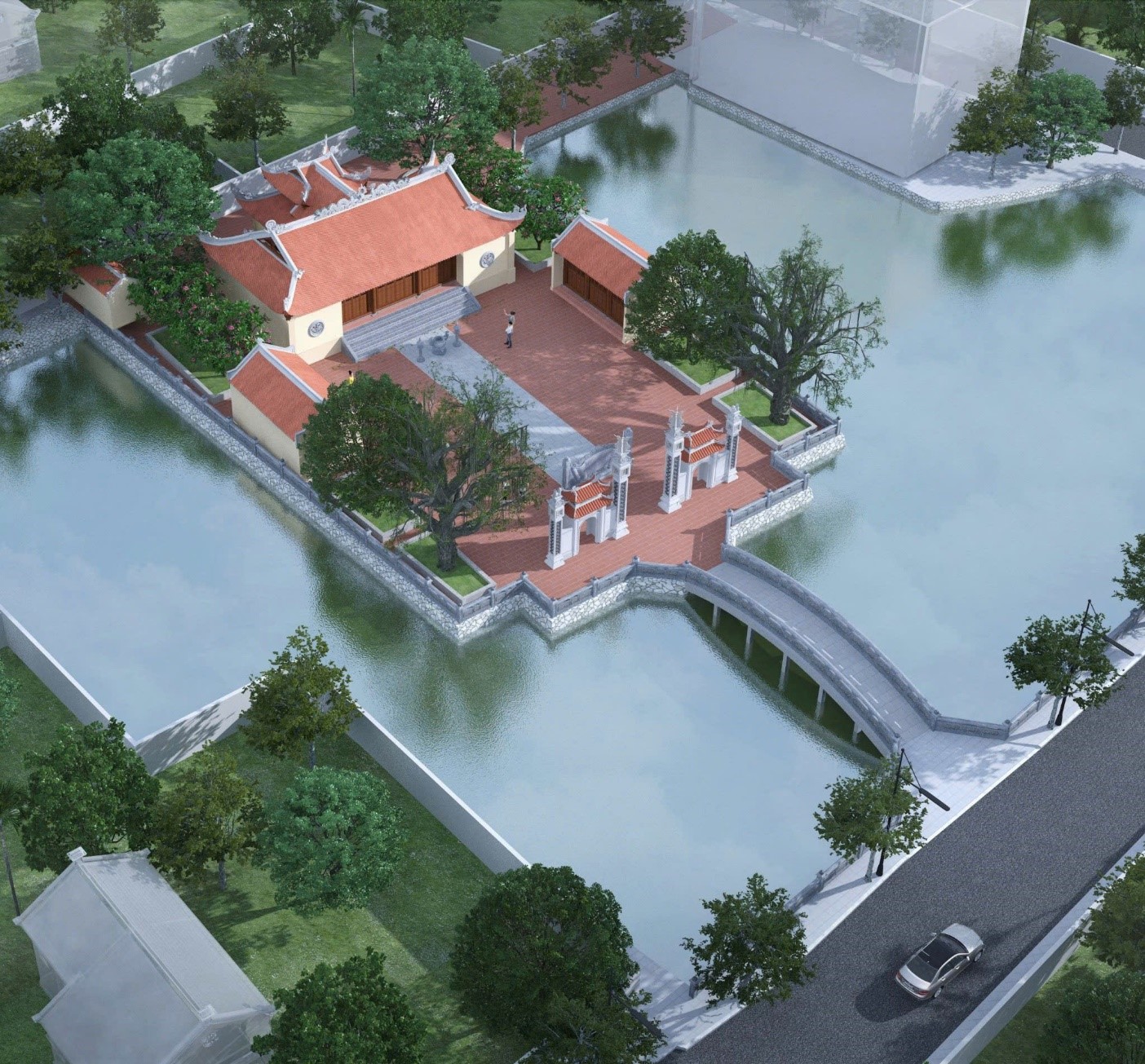 Tu bổ di tích Đình làng Thân Thượng, xã Yên Trung, huyện Yên Phong
