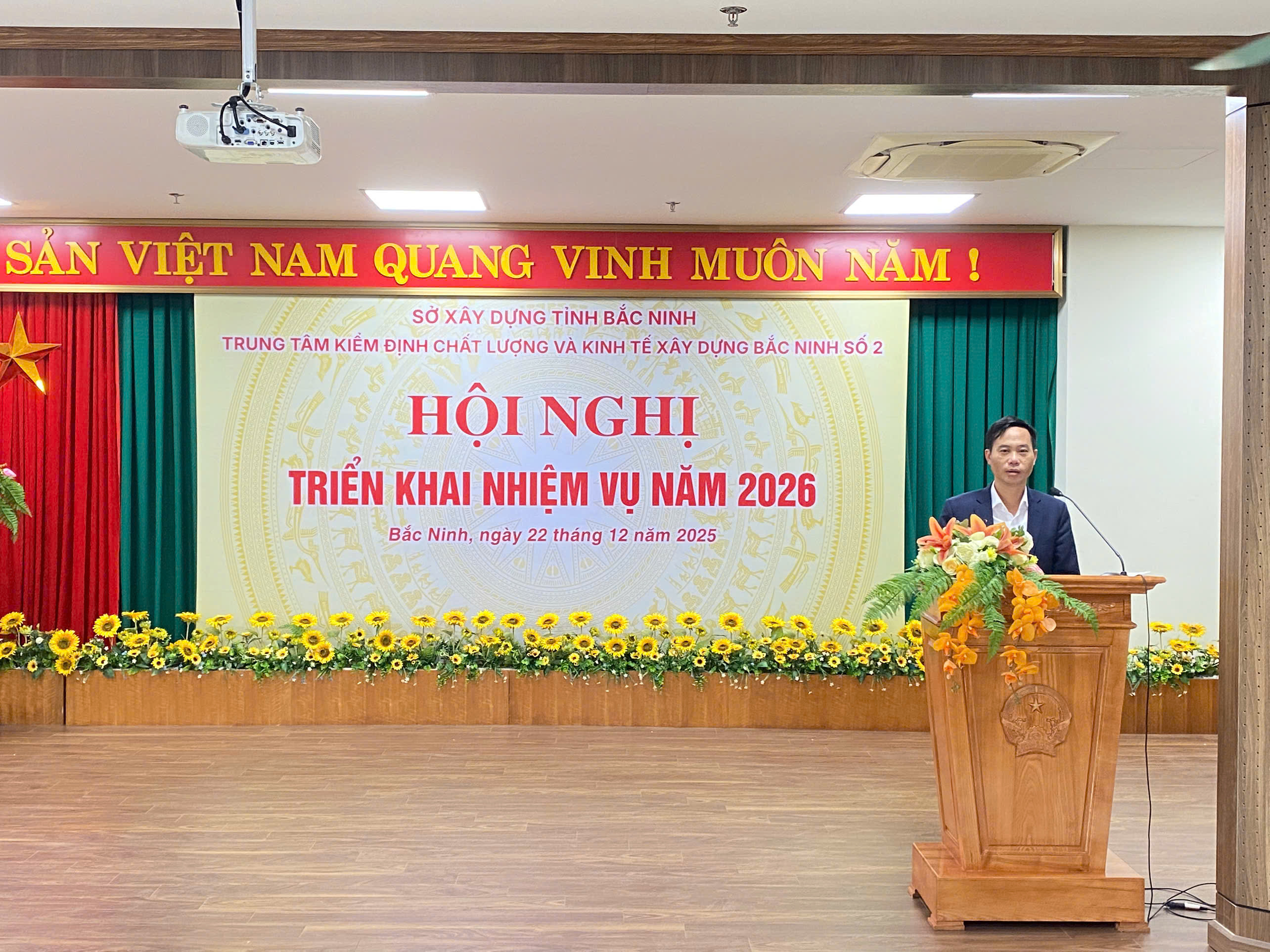 TRUNG TÂM KIỂM ĐỊNH CHẤT LƯỢNG VÀ KINH TẾ XÂY DỰNG BẮC NINH SỐ 2 TỔNG KẾT CÔNG TÁC NĂM 2025, TRIỂN KHAI NHIỆM VỤ NĂM 2026